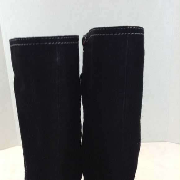 Blondo 'Leana' Black Suede Aqua Protect Knee High Boots - Picture 11 of 16